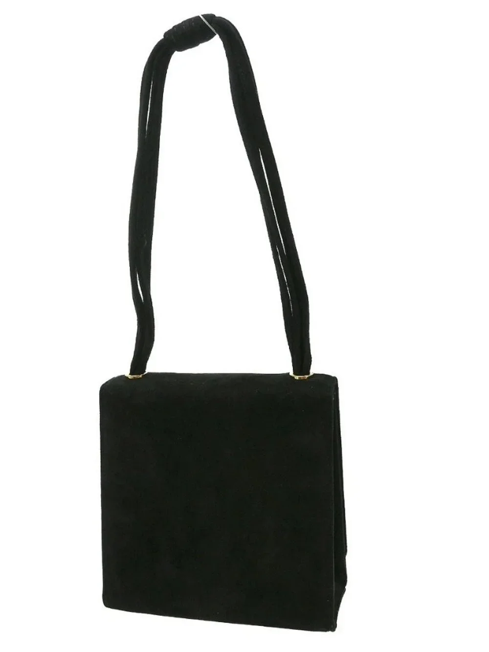 Best08 Chanel Black Suede Handbag KQ01804